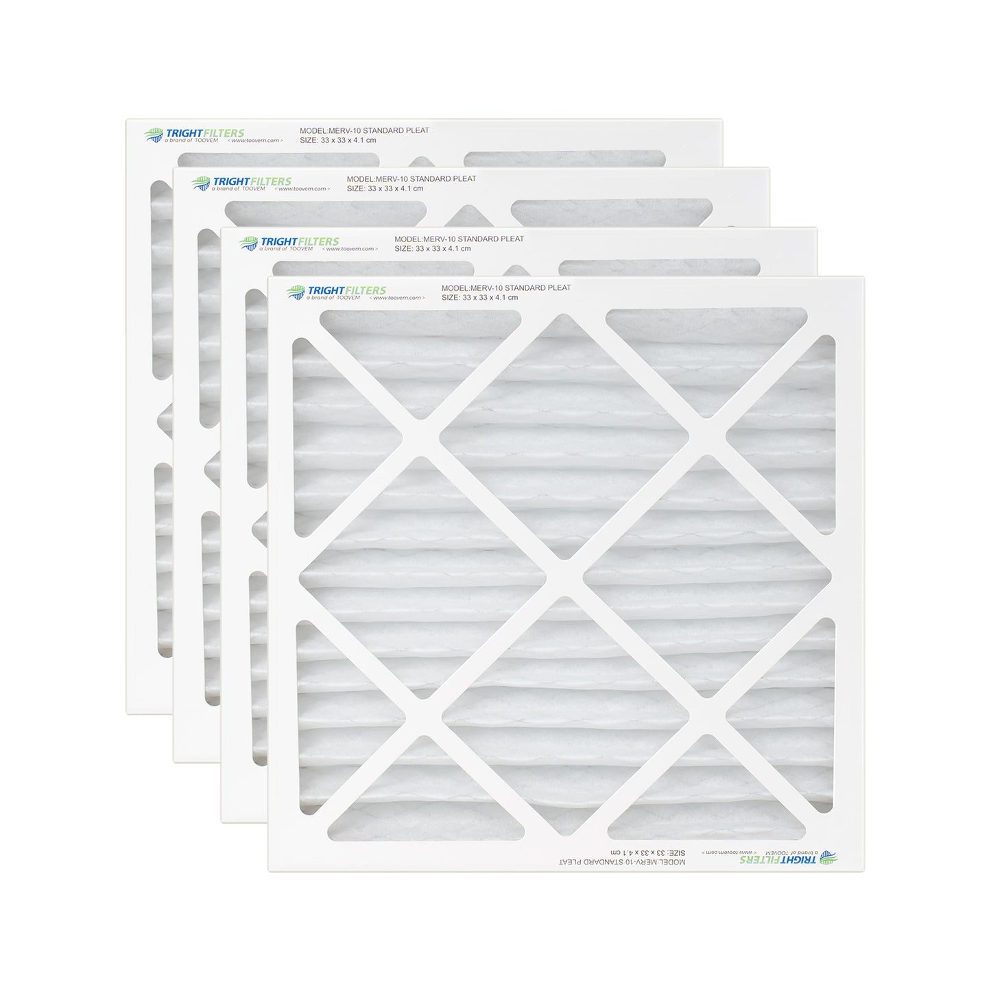 Purisystems MERV-10 Air Filter 4 Pack for PuriCare S1, UV, and UVIG Air Scrubber